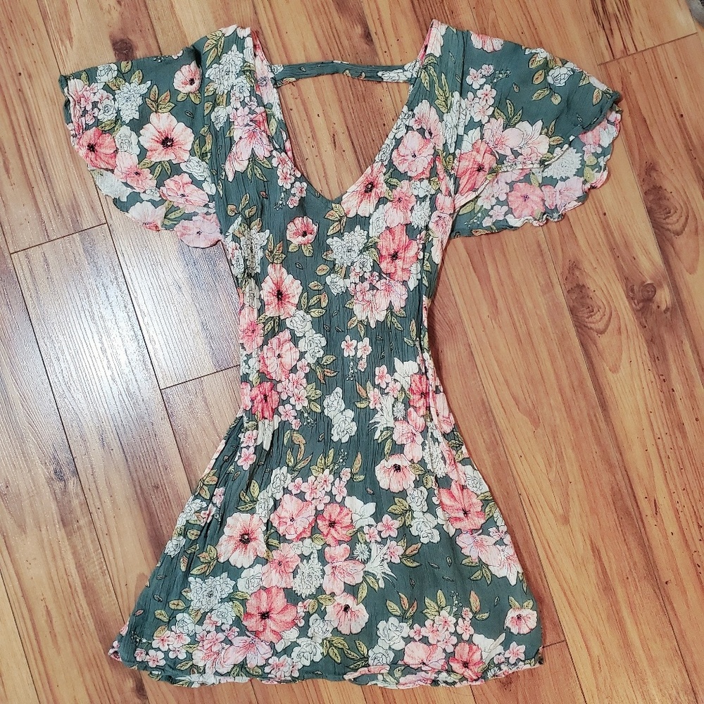 Floral Print Mini Dress